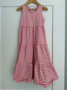 Hannah Anderson Pink Striped Tiered Sundress - girls 8